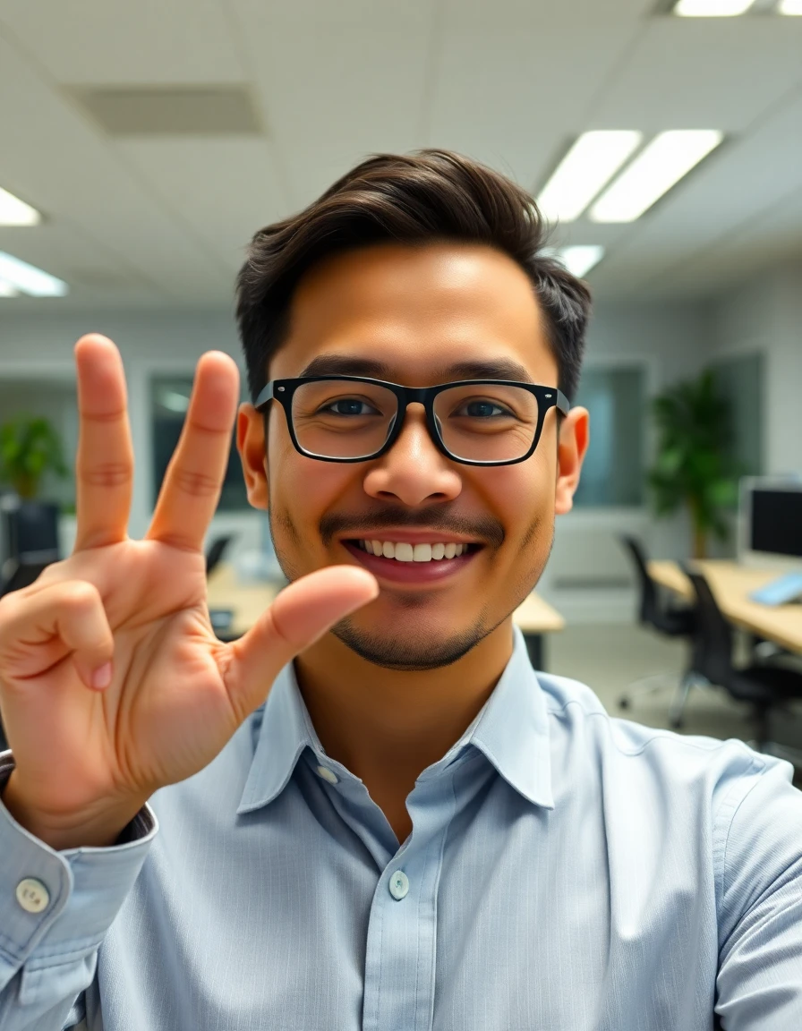 Person creating a TikTok video